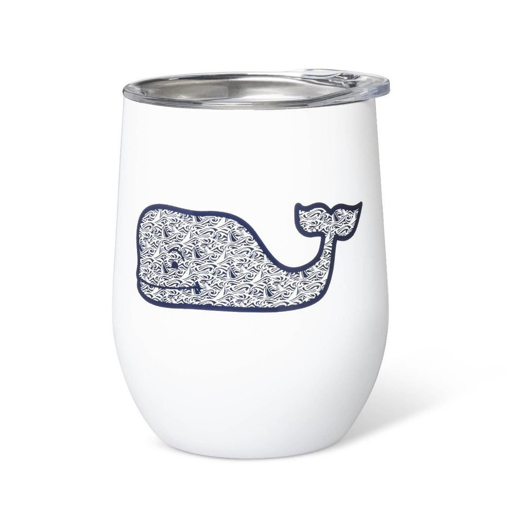 Vineyard Vines x Target Wine Tumbler White Paisley